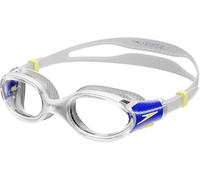 Speedo Biofuse 2.0 Lunettes de natation Mixte Enfant, Transparent/Bleu cobalt profond/Jus de citron, One Size
