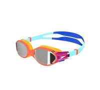 Speedo Biofuse 2.0 Mirror Lunettes de natation pour Mixte Enfant, Orange/Bleu, One Size