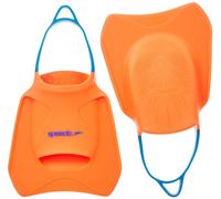 Speedo Biofuse FF Palmes d'entraînement Mixte Adulte, Fluro Tangerine/Pool Bleu/Bleu Flame, S