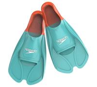 Speedo Biofuse Training Palme de Natation pour Mixte Adulte, Arctic Glass / Volcanic Orange, 8-9