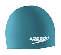 Speedo, Bonnet de Bain Unisexe en Silicone pour Adulte, Bleu Sarcelle foncé.