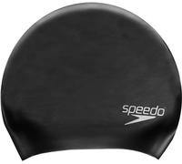 Speedo Bonnet de bain unisexe en silicone pour cheveux longs, pour adultes RD806 (taille unique) (Noir)