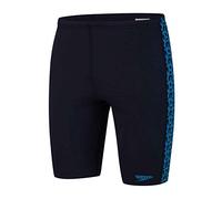 Speedo Boomstar Splice Jammer Maillot de Bain Homme, Couleur Bleu Marine/Bleu Piscine, Taille 34