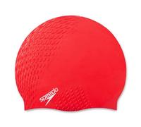 Speedo Bubble Active + Cap Bonnet de Bain Mixte Adulte, Fed Rouge, Taille Unique