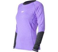 Speedo Casual Femme Rashguard L/S, Chemise de bain à manches longues pour femmes avec UPF 30+, Ultra Violet/Noir - S ULTRA VIOLET/NOIR G