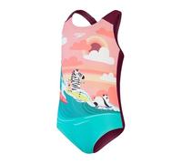 Speedo - Dig Printed Swimsuit - Rose - Taille 2 Ans - Maillot de Bain 1 pièce