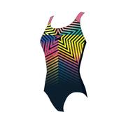 Speedo Digital Placement Splashback, Maillot Une pièce Fille, Pink,