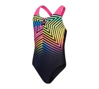 Speedo Girl's Eco+ Digital Placement Splashback - Maillot de bain Black / Pink 14 ans