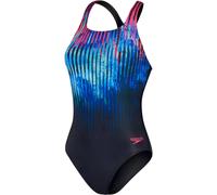 Speedo Digital Printed Medalist Swimsuit Womens Vrai Marine 28 (2XS) Female