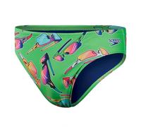 Speedo - Eco 5 cm Escape Brief - Maillot de bain natation homme Fluo Green / Fluo Blue - US 30