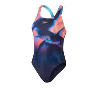 Speedo - Eco+ placem dig Powerback - Maillot de Bain 1 pièce - Bleu Marine - Taille 38