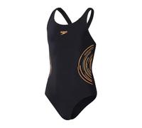 Speedo - Eco Placement muscleb - Maillot de Bain 1 pièce - Noir - Taille 12 Ans