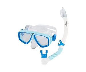 Speedo Ensemble de plongée Aventure Unisexe pour Adulte, Bleu Froid/Transparent, Taille 1Sz