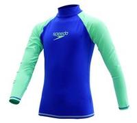 Speedo Essential Youth Boy Rashguard L/S - Belle lueur bleue/verte - Taille 14 BELLE LUMIÈRE BLEU/VERT