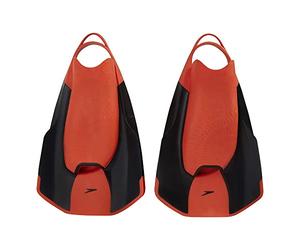 Speedo Fastskin Kickfin Palmes Mixte Adulte, Noir/Siren Rouge, 3-4