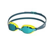 Speedo Fastskin Speedsocket 2 Mirror Lunettes de plongée pour Mixte Adulte, Hyper Yellow/Cobalt/Emerald, One Size
