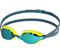 Speedo Fastskin Speedsocket 2 Mirror Lunettes de plongée pour Mixte Adulte, Hyper Yellow/Cobalt/Emerald, One Size