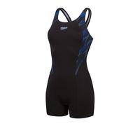 Speedo Femme Hyperboom Splice Legsuit | Quick Drying | Training | Fitnes | Chlorine Resistant, Block/True Cobalt/Curious, 34