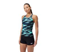 Speedo Femme Hyperboom Tankini | Quick Drying | Training | FitneS | Chlorine Resistant, Arctic Glass, 34