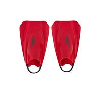 Speedo Fury Training Fin for Swimming Palmes d'entraînement Mixte Adulte, Lava Rouge/Chill Bleu/Gris, 11-12