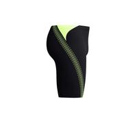Speedo Hyperboom Splice Jammer Swimming Trunks | Quick Drying | Training | Fitness | Chlorine Resistant Jammer pour Homme, Black/Hyper Yellow, 38