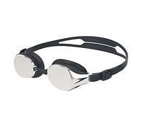 Speedo Hydropure Mirror Lunettes de natation Mixte Adulte, Noir/Chrome, Taille Unique