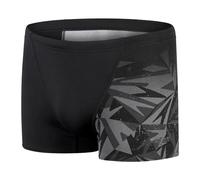 Speedo Hyper Boom Placement V-Cut I Aquashort Homme, Noir/Oxid Gris, XS