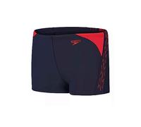 Speedo Hyper Boom Splice I Aquashort Garçon, True Navy/Fed Rouge, 13-14 Ans