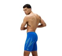 Speedo Hyperboom Placement Brouilleur de Natation pour Homme, Lagoon Blue/Alfalfa Green, 38