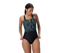 Speedo Hyperboom Placement Muscleback Swimsuit Noir UK 38 Femme