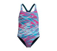 Speedo Hyperboom Print Medalist Swimsuit Bleu 8 Years Fille