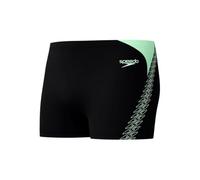 Speedo Hyperboom Splice Aquashort pour Homme, Black/Alfalfa Green, 34