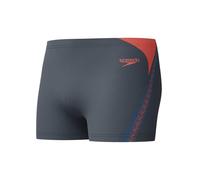 Speedo Hyperboom Splice Aquashort pour Homme, Grey Lead/Neon Coral, 34