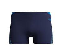 Speedo Hyperboom Splice Aquashort pour Homme, Peacoat/Lagoon Blue, 34