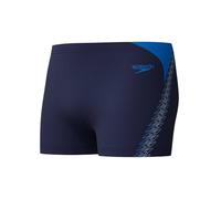 Speedo Hyperboom Splice Aquashort pour Homme, Peacoat/Lagoon Blue, 38