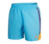 Speedo Hyperboom Splice Aquashort Swimming Trunks| Quick Drying | Training | Fitness | Chlorine Resistant Aquashort pour Homme, Black/Cobalt Pop, 38