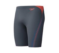 Speedo Hyperboom Splice Brouilleur de Natation pour Homme, Grey Lead/Neon Coral, 34