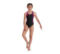Speedo HyperBoom Splice Muscleback Junior Swimsuit 5-6 Years / 24" Black/Pink 5-