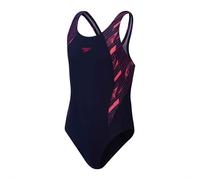 Speedo Hyperboom Splice Muscleback Junior Swimsuit 5-6 Years / 24" Navy/Pink 5-6