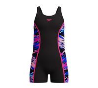 Speedo Hyperboom Splice Muscleback Maillot de Bain pour Fille, Noir, 16