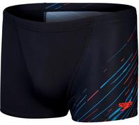 Speedo Hyperboom V-Cut Aquashort Mens Noir/Bleu/Rouge 32 Male