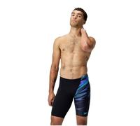 Speedo Hyperboom V-Cut Jammer | Quick Drying | Training | Fitness | Chlorine Resistant Jammer pour Homme, Black/Cobalt Pop, 40