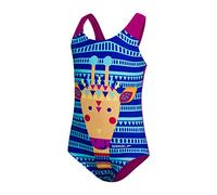 Speedo Junglegina Digital Applique Swimsuit Maillot de Bain Fille, Garçon, Survêtement, 8-10412D816, Muticolore (divamarine Blue bluemangogolden glowrisk redempire), 6/9 Meses