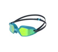 Speedo Junior Hydropulse Swimming Goggle | Comfortable Fit | Adjustable Design | Anti-Fog | Anti-Leak, Navy/Blue Bay/Yellow Gold, One Size