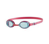 Speedo Junior Jet V2 Swimming Goggles | Kids Swim | Comfortable Fit | Adjustable Design | Anti-Fog | Anti-Leak | Learn to Swim, Ecstatic Pink/Aquatic Blue, One Size