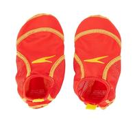 Speedo Junior Pool Socks Pool Socks Mixte Enfant, Jaune/Rouge, 10-13