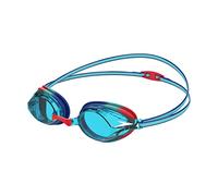 Speedo Junior Vengeance Swimming Goggles | Competitive | Racing | Training | Anti-Fog | Anti-Leak, Blue/Red, One Size