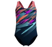 Speedo Digi Placement Splashback Swimsuit Bleu 7-8 Years Fille