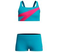 Speedo - Kid's Hyperboom Butterfly Back Two Piece - Bikini - 116 - mayan blue/margarita pink