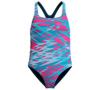 Speedo Hyperboom Print Medalist Swimsuit Bleu 8 Years Fille